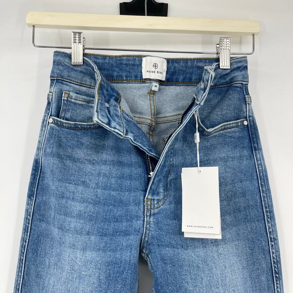 Anine Bing | NWT Beck High Rise Skinny Jeans Enamel Blue 24 - Picture 7 of 12